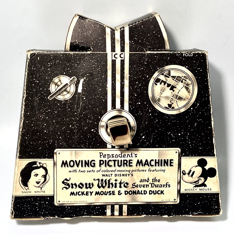 Antigua máquina de imágenes en movimiento de Blancanieves de Disney 1938 Pepsodent - RARA Foto 2 de 4