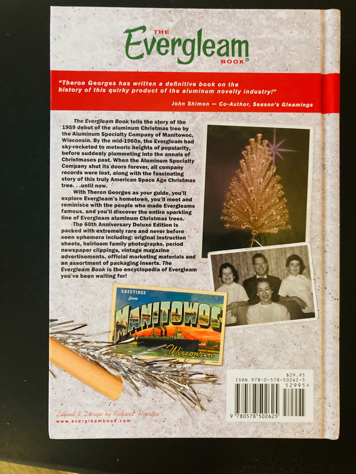 EVERGLEAM BOOK 60TH ANNIVERSARY ALUMINUM CHRISTMAS TREE COLOR