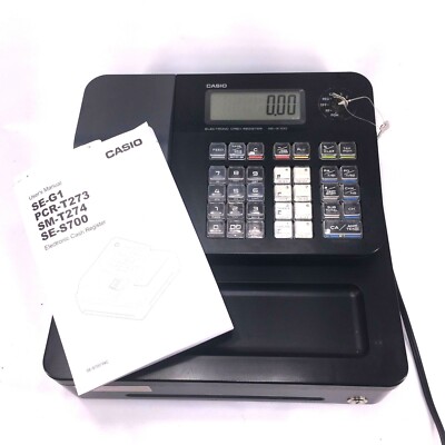 Casio SE-G1SC-RD Thermal Print Cash Register ~ Gray / Black ~ With