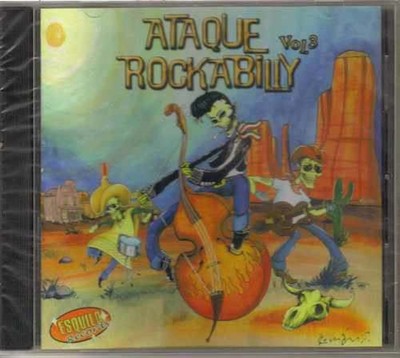 ATAQUE ROCKABILLY - Volumen 3 ( Rockabilly Compilation ) CD Rock Mexican Edition