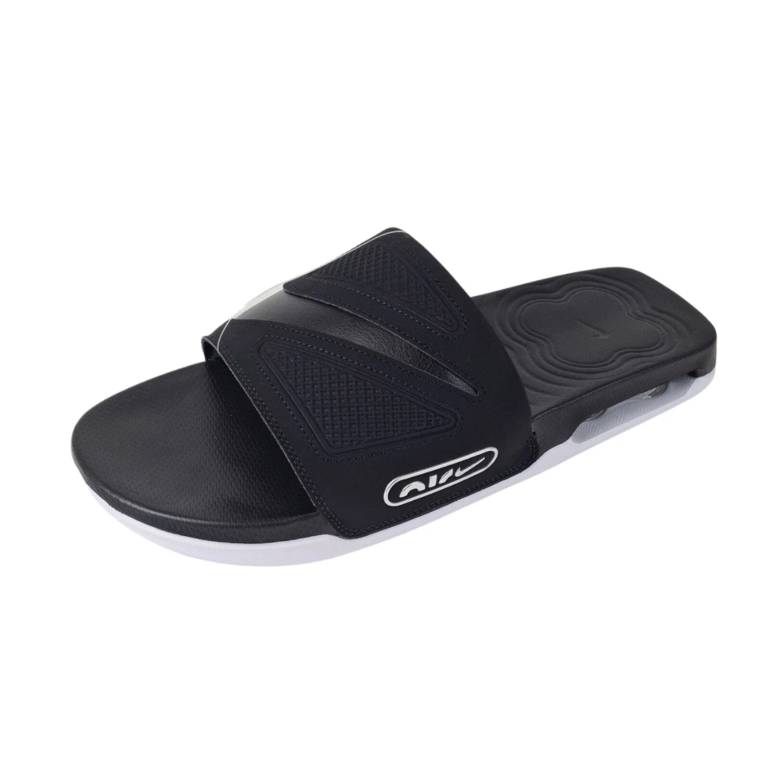 Nike Air Max Cirro Slides Nero Metallizzato Argento Moda DC1460 004 Uomo Taglia 8