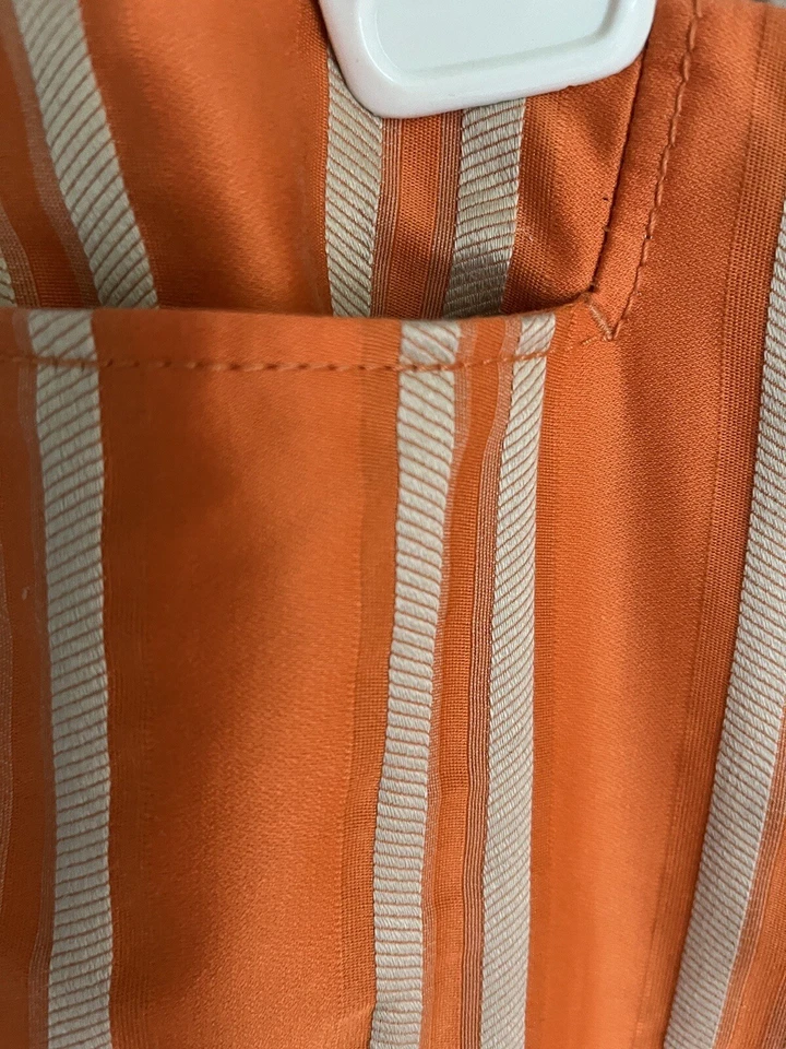 Escada Sport Women's Sz 38 (US 8) Orange w Beige striped Straight Leg Pants - Изображение 2 из 4