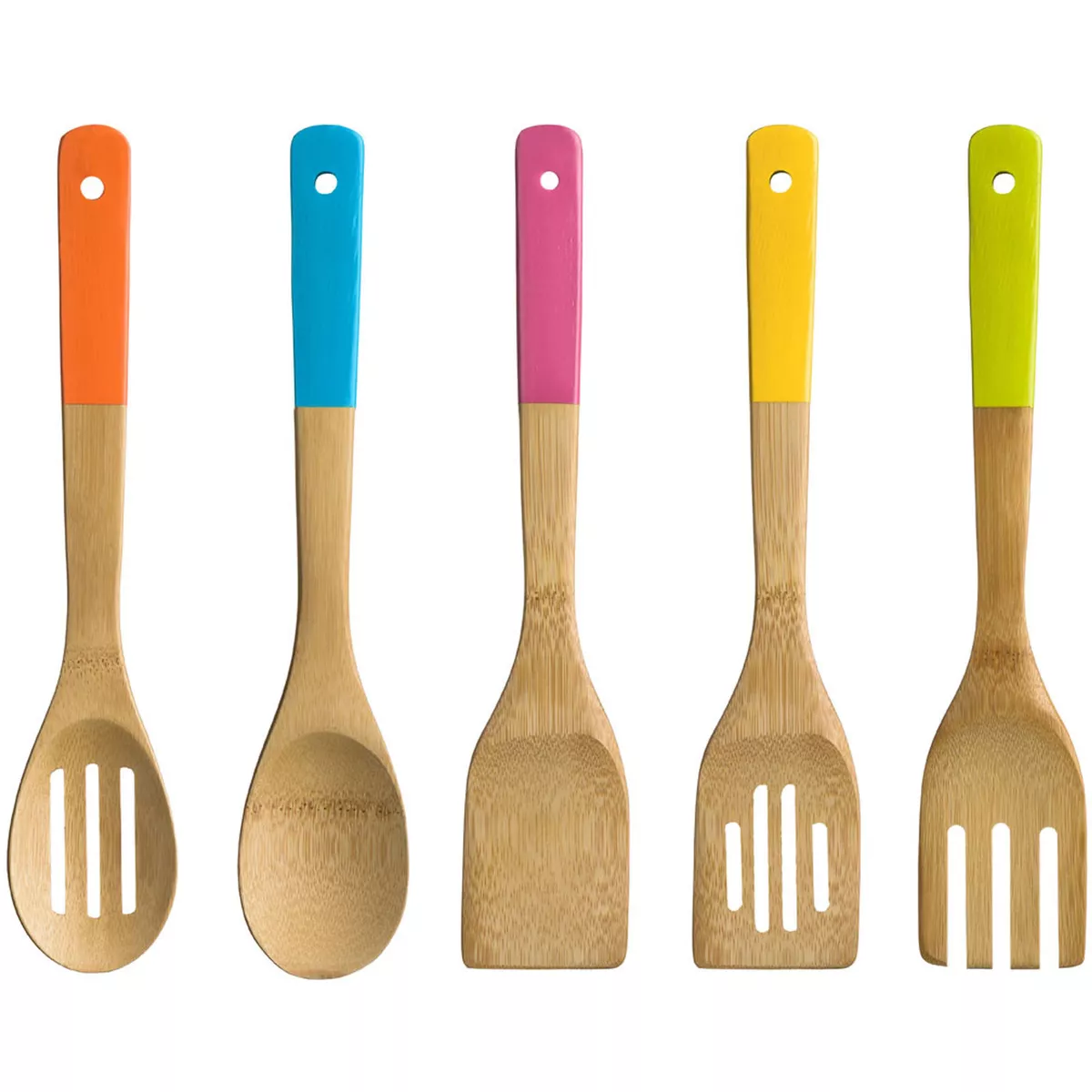 5 Piece Wooden Kitchen Utensil Set