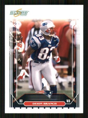 2006 Score #164 Deion Branch New England Patriots 69609