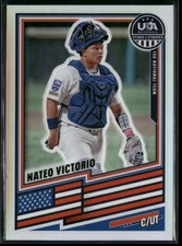 2026 Panini USA Baseball #33 Nateo Victorio Base Prizms Silver