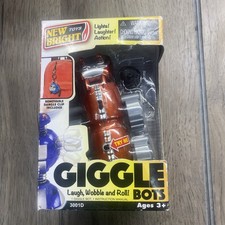 New Bright Giggle Bots Orange Crazy Crawler Robot Toy 3001D NIB Lights  Sound