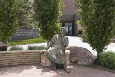 Laramie Wyoming 2015 Statue of Socrates University of Wyoming Law Library