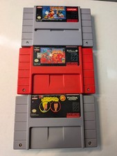Super Nintendo Lot, Doom (with instruction book), Beavis and Butthead, Mickey !