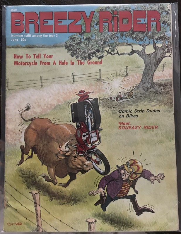 Breezy Rider #3, Motorcycle Magazine June 1971, Bagged & Boarded eBay’s Cheapest