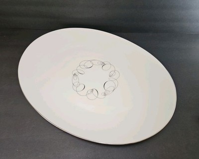 Sango Contemporary 6504 Lg Turkey Meat Platter 16'' Fine China Japan Mid Century