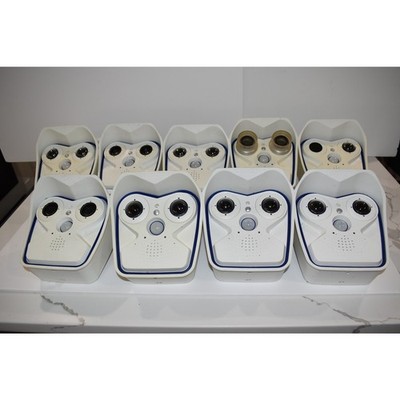 Mobotix M15D Lot of 9 Used Professional Outdoor Dual Lens Cameras Day Night