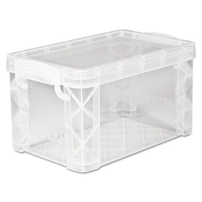 40307 Super Stacker Storage Boxes, Hold 400 3 x 5 Cards, Plastic, Clear