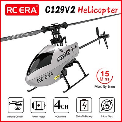 RC ERA C129V2 2.4G 4CH 6-Aixs Gyro Altitude Control 3D Mini RC Helicopter RTF