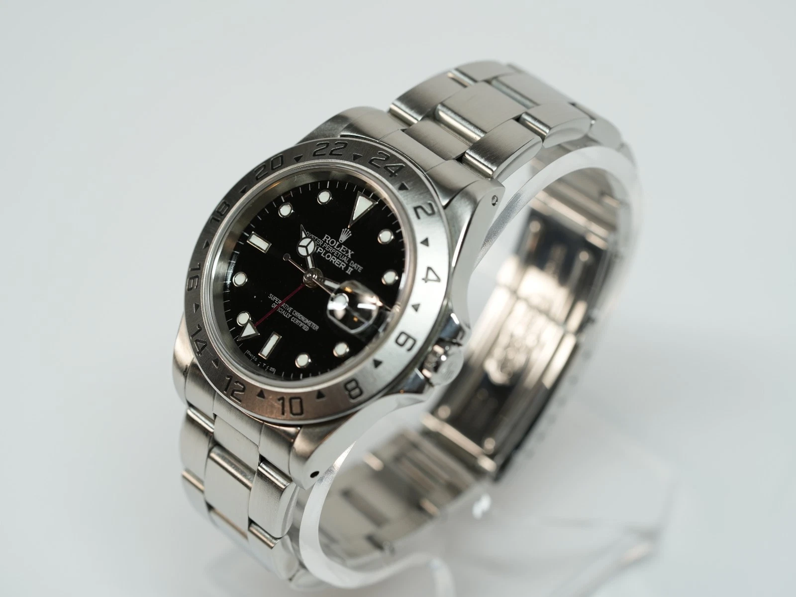 Rolex Explorer II 16570 Black Dial 40mm GMT – Box & Tag – Serviced