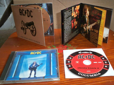 3 AC/DC CDs: FOR THOSE ABOUT TO ROCK DIGIPAK, WHO MADE WHO & IRON MAN 2 (DISC) !