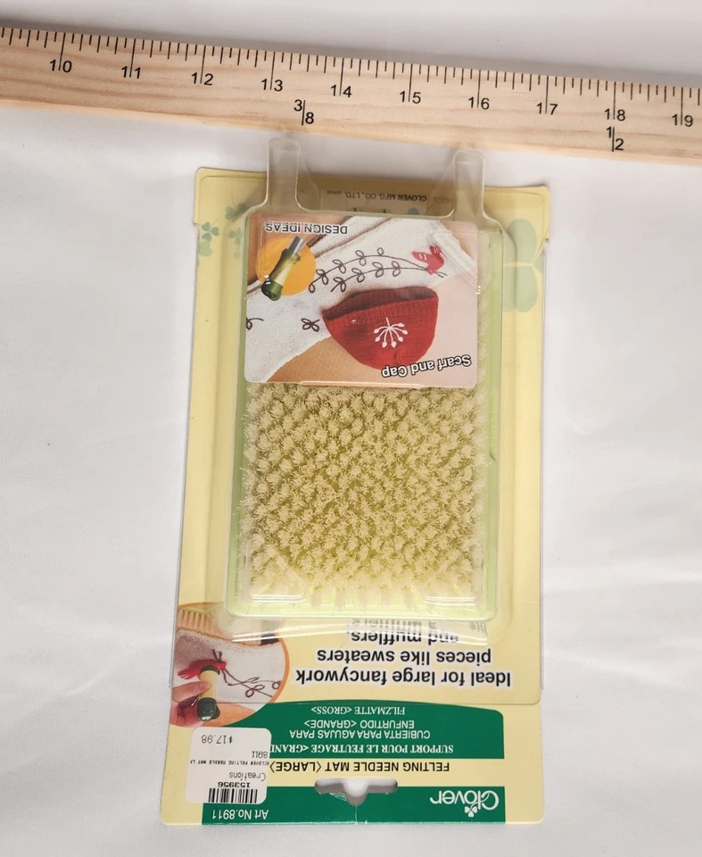 Clover MFG Felting Needle Mat Large Sealed Yellow Art # 8911 - Image 3 of 4