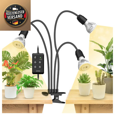 SANSI LED Pflanzenlampe 600W 4-Head Timer 4
