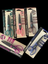 Lot Of 5 Vintage Fiskars Paper Edgers Scissors And Brand New NOS