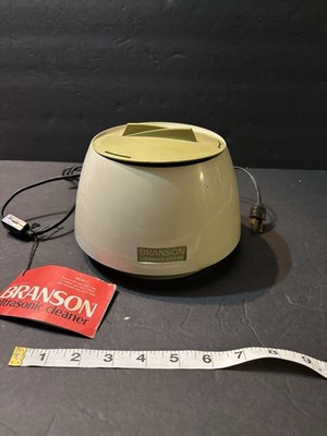 Branson Ultrasonic Cleaner 41-4000 Avocado Green Vintage Booklet Tabletop Mcm