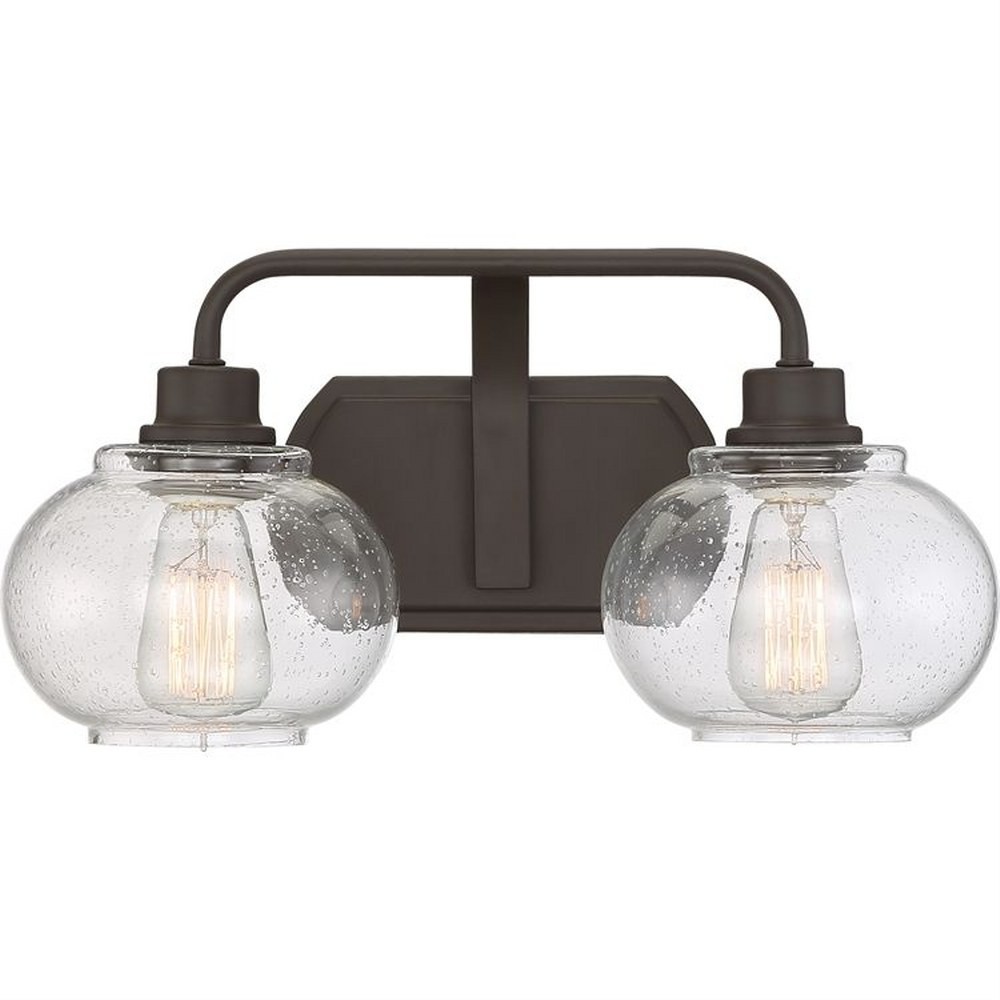 Trilogy 2 Light Transitional Medium Bath Vanity Approved for Damp Locations -