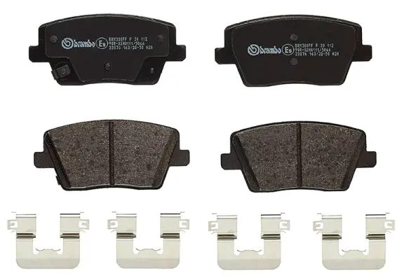 Für BREMBO KLOCKI SZCZEKI CYLINDERKI P 30 112 BRAKE PADS REAR - Bild 2