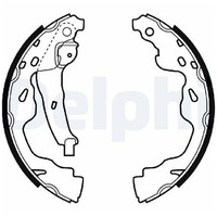 2X Bremsbackensatz Hinten FüR Toyota Yaris P1 1.0 1.3 1.4 99 Bis 05 Delphi Neu