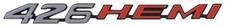 1970-71 Challenger 1971 Charger 426 Hemi Hood Emblem For Power Bulge Or Rallye