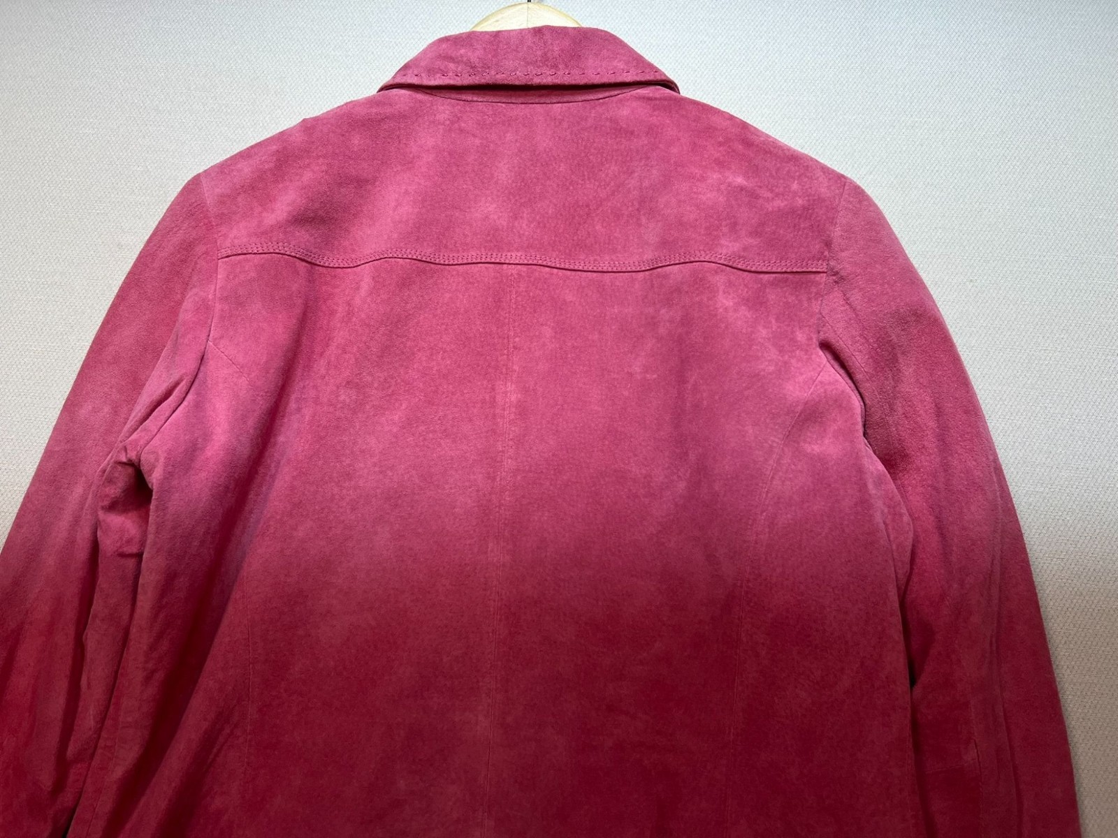 Pendleton Womens Button Leather Suede Jacket Long… - image 10