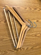 vintage wooden suit hangers
