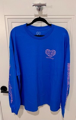 Trixie Cosmetics ''Nighttime Realness'' TV Theme Long Sleeve Blue T-Shirt Size 2X