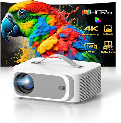 Beamer Passend Für Netflix Dolby Audio|1600 Lisowod HDR10 Mini Beamer 4K Heimkin