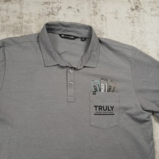 Travis Mathew Polo Shirt Mens 2XL XXL Gray Golf Stretch