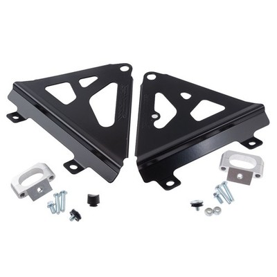 Works Connection Factory Aluminum Radiator Braces Black for KAWASAKI KX450F