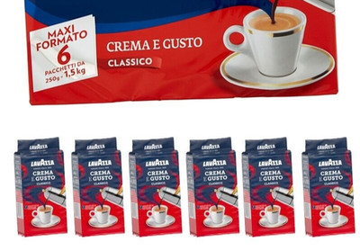6 x Lavazza CREMA E GUSTO CLASSICO Ground Coffee 6 x 250g/ 8.8oz