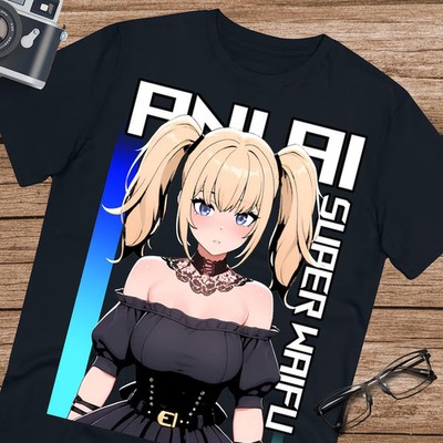 Ani Grok Ai Anime Waifu Shirt Unisex Cotton Tee