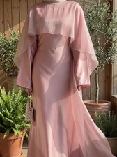 Long Sleeve Maxi Dress Abaya Dubai Women Kaftan Muslim Turkey Evening Gown Party