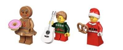 Lego  3x Minifigur Set Winter 2022 Weihnachten Lebkuchenfrau NEU und OVP