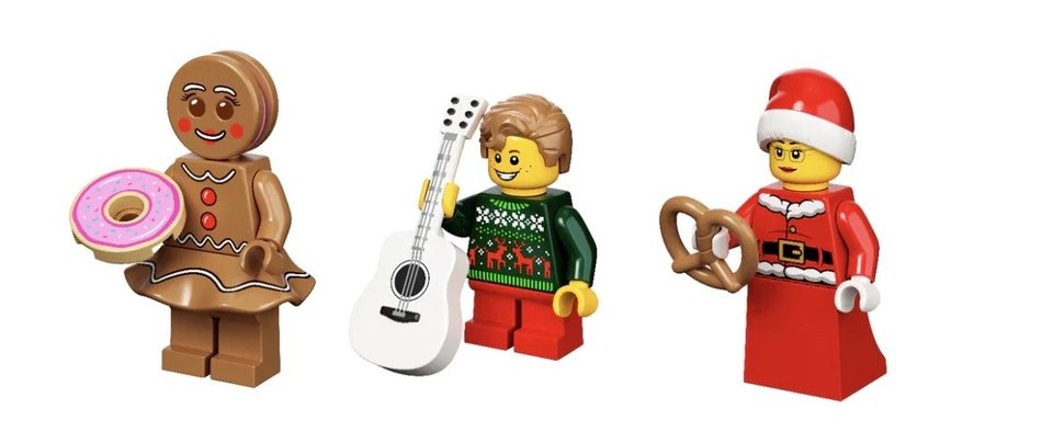 Lego® 3x Minifigur Set Winter 2022 Weihnachten Lebkuchenfrau NEU und OVP