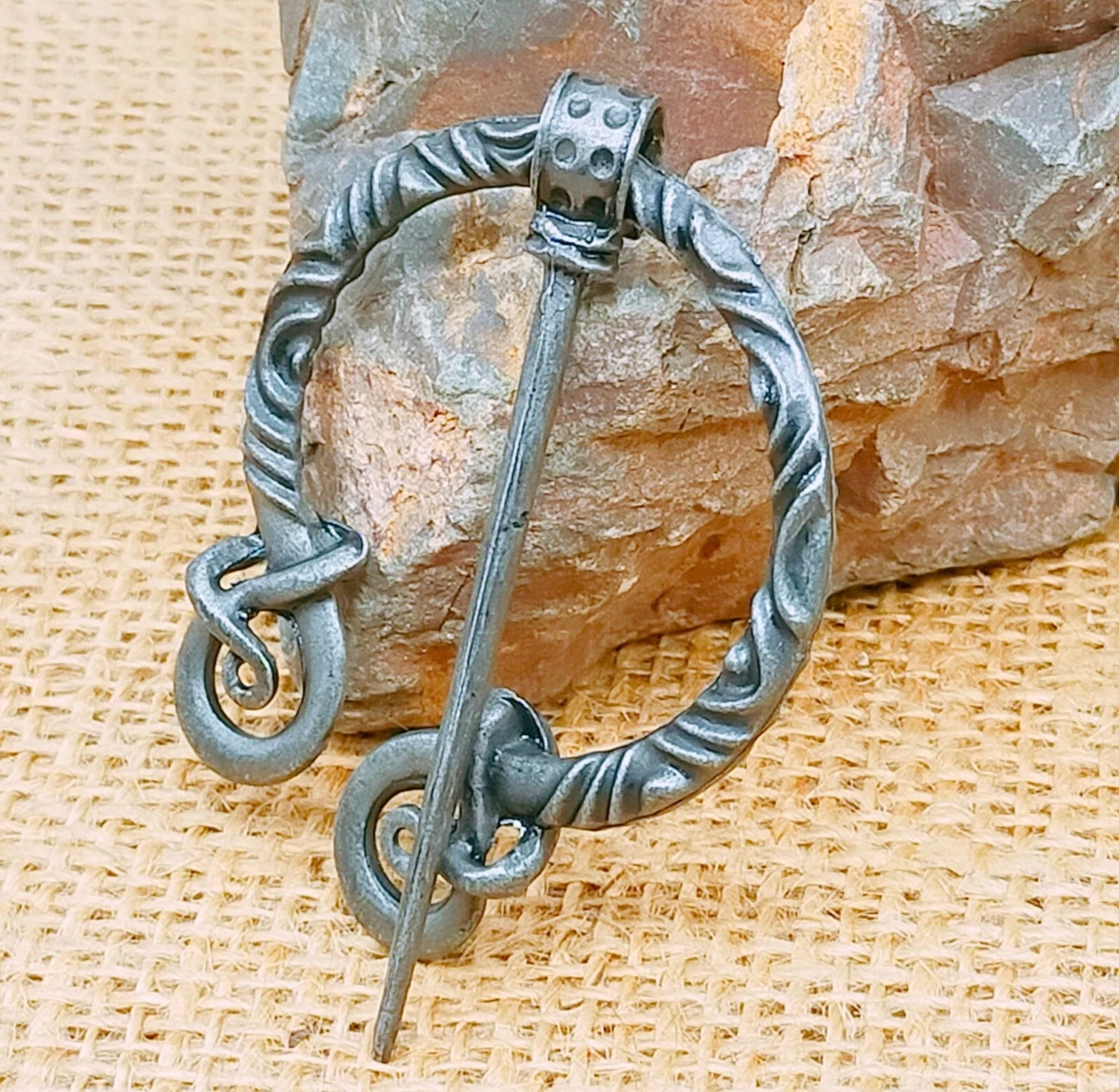 Viking penannular brooch celtic brooch Tin Iron brooch shawl