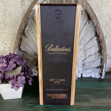 Ballentine's Very Rare Blended Scotch Whiskey 30 Years EMPTY Wood Display Box