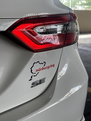 Nurburgring Thrill: Vinyl Car Sticker & Racetrack Decal For Window Bumper 1 Pcs 