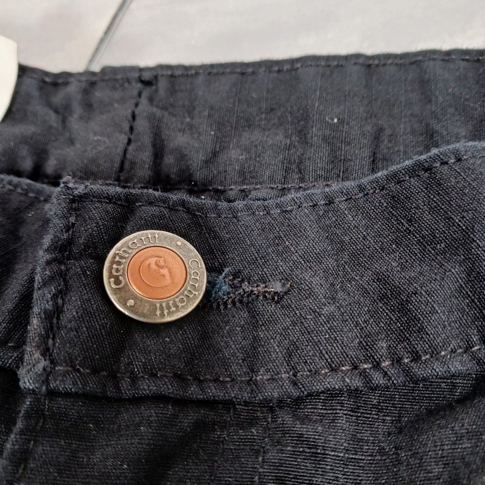 Women's CARHARTT Ripstop Cargo Shorts Black Style WB006 BLK Size 12 eBay