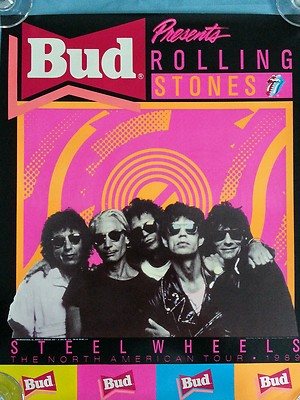 Rolling Stones Steel Wheels ポスター 1989年 THE ROLLING STONES 
