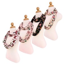 Premium Floral Infinity Loop Scarf - Different Colors Available