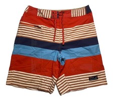 Patagonia Men  s Stretch Wavefarer Board Shorts Size 34 Striped 10  Inseam