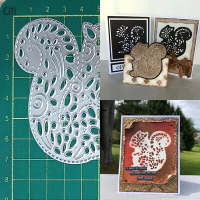 Squirrel Metal Cutting Dies Scrapbooking Mold Stencil Die Cuts Card ...