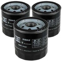 3X Mahle / Knecht ÖLfilter OC 21 Oil Filter