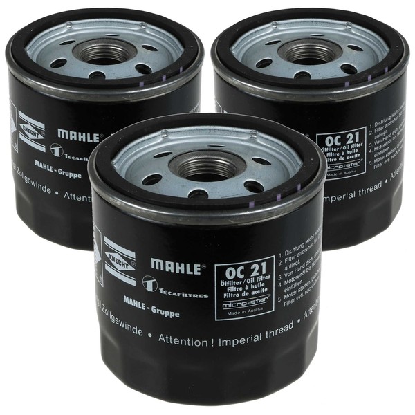 3X Mahle / Knecht ÖLfilter OC 21 Oil Filter-image