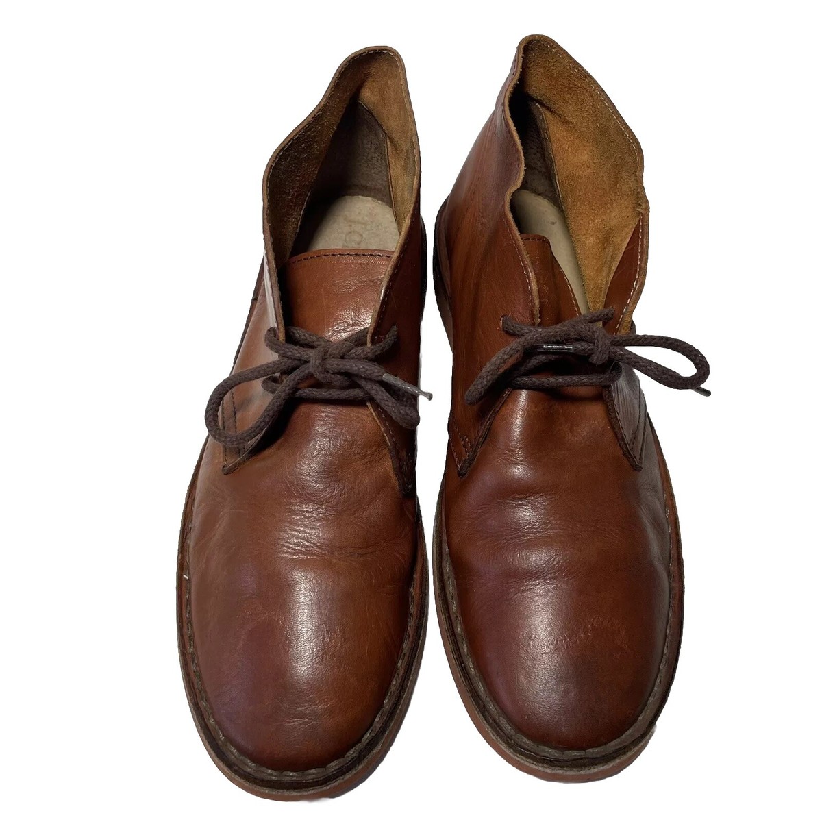 J Crew MacAllister Leather Boots Chukka Ankle Size 9 Men display picture 3