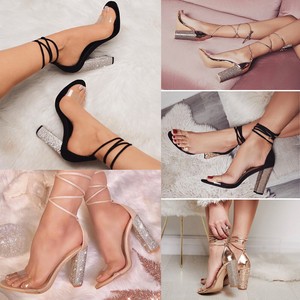 diamond strappy heels
